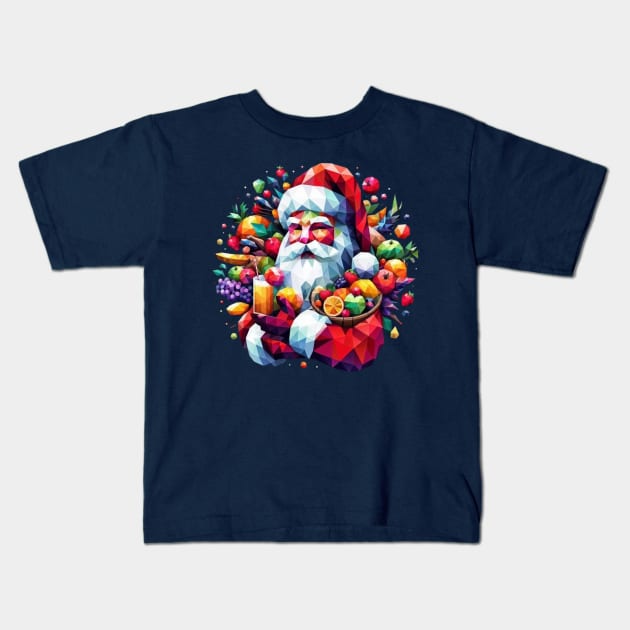 Christmas Santa Claus Kids T-Shirt by fadinstitute